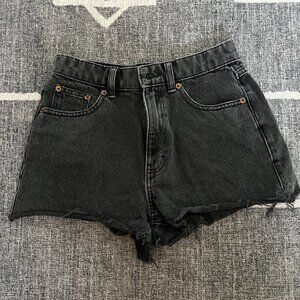 Topshop Black Denim Shorts - sz 2